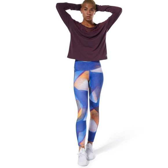 Reebok Women's Yoga Lux Bold High-Rise Tights DP5849 Size Large - Picture 1 of 16